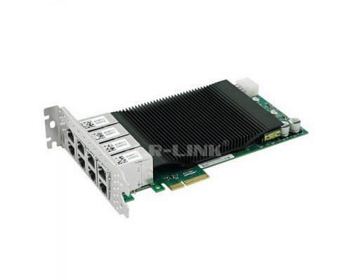 Сетевой адаптер LRES2008PT PCIe 2.1 x4, Intel i350, 8*RJ45 1G NIC Card, Dual Slot (302359)