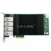 Сетевой адаптер LRES2008PT PCIe 2.1 x4, Intel i350, 8*RJ45 1G NIC Card, Dual Slot (302359)