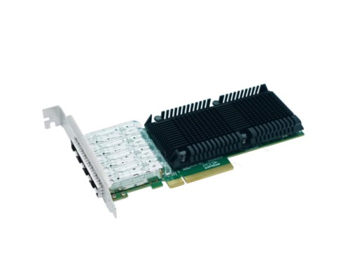 Сетевой адаптер LRES1027PF-4SFP28 PCIe 4.0 x8, Intel E810, 4*SFP28 10/25G NIC Card (303851)