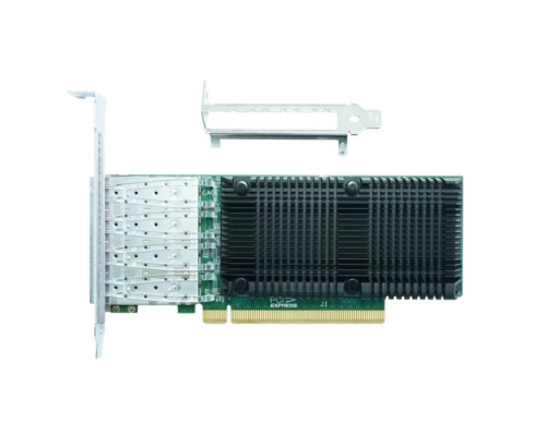 Сетевой адаптер LRES1023PF-4SFP28 PCIe 4.0 x16, Intel E810, 4*SFP28 10/25G NIC Card (303738)