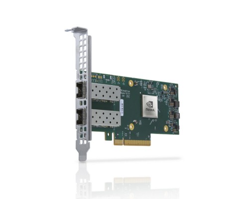 Сетевой адаптер MCX621102AN-ADAT ConnectX-6 Dx EN adapter card, 25GbE, Dual-port SFP28, PCIe 4.0 x8, No Crypto, Tall Bracket, (485158)