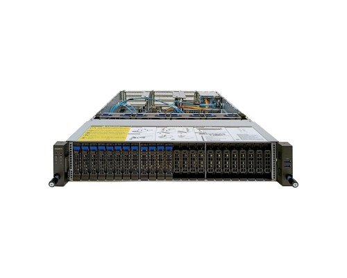 Серверная платформа R282-Z97 2U, 2x Epyc 7002/7003, 32x DIMM DDR4, 12x 2.5 SAS/SATA (upgradable to 24 NVME Gen4), 2x 2.5 SATA/SAS in rear side, 2x 1Gb/s (Intel I350-AM2), 2x PCIE Gen 4 x16, 6x PCIE Gen 4 x8, 1x OCP 3.0 x16, 1x OCP 2.0 x8, 1