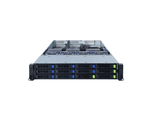 Серверная платформа R282-G30 2U, 2x LGA4189, 32x DIMM DDR4, 12x 3.5 SAS/SATA (4x NVME Gen4), 2x 1Gb/s (Intel I350-AM2), 5x PCIE Gen 4 x16 (support 3x double slot GPU), 1x OCP 3.0 x16, 1x OCP 2.0 x8, AST2600, 2x 2400W (600150)