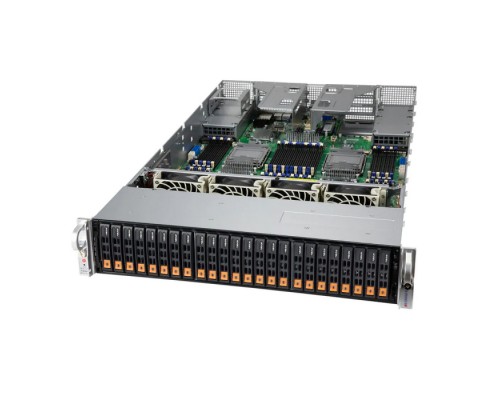 Сервер Supermicro MP SuperServer 2U 240P-TNRT 4x6348H/48x32GB/1x240Gb SM883 SATA/2x10Gb/2x10GbSFP+/24 Hot-swap 2.5