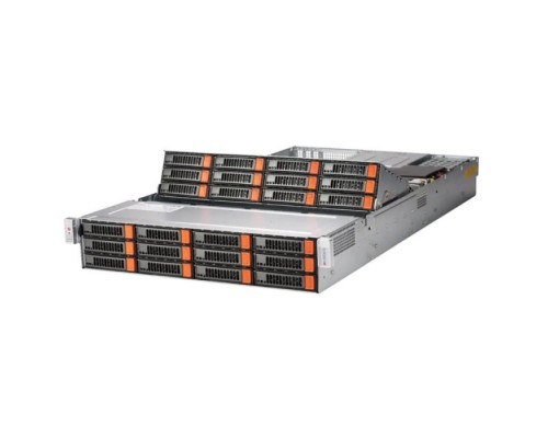 Серверная платформа SSG-6029P-E1CR24H 2U, 2x LGA3647 (up to 165W), 24x DIMM DDR4 2933MHz, 24x 3.5 SAS3/SATA3 (2 expander based backplane), 2x 2.5 SAS3/SATA3 rear, w/o LAN, Broadcom RAID 3108 SAS3, 2x 1600W (318063)