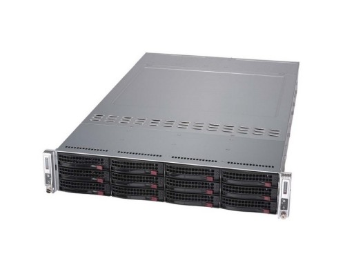 Серверная платформа SYS-6029TR-DTR 2*node (2*LGA3647, C621, 8*DDR4(2933), 6*3.5 HS SATA3, 2*PCIE, 2*Glan, IPMI lan, 2*USB 3.0, VGA, COM) 2*1200W