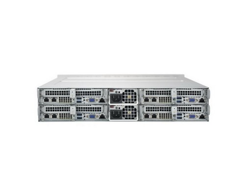 Серверная платформа SYS-6029TP-HTR 2U, 4 node: 2xLGA3647, 16xDDR4, 3x3.5 bays, SATA, SIOM, IPMI, 2x2200W