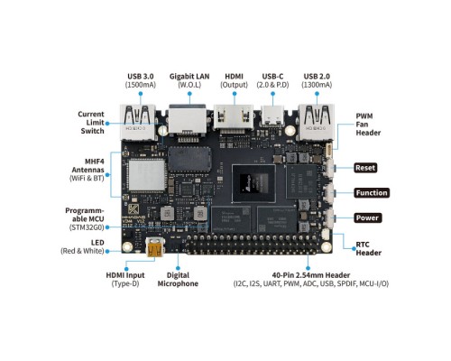 Одноплатный компьютер Khadas VIM4-001