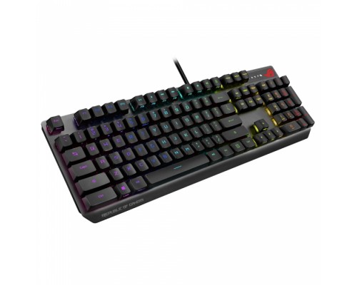 Клавиатура XA05 ROG Strix Scope RX Keyboard Wired (USB) ROG RX RED Optical-Mech 440x137x39mm (812870) (90MP0240-BKRA00)