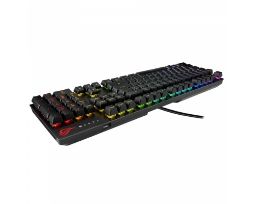 Клавиатура XA05 ROG Strix Scope RX Keyboard Wired (USB) ROG RX RED Optical-Mech 440x137x39mm (812870) (90MP0240-BKRA00)