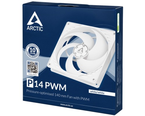 Вентилятор корпусной ARCTIC P14 PWM (White/Transparent) - retail (ACFAN00223A) (703109)