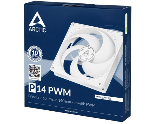 Вентилятор корпусной ARCTIC P14 PWM (White/White) - retail (ACFAN00222A) (703093)
