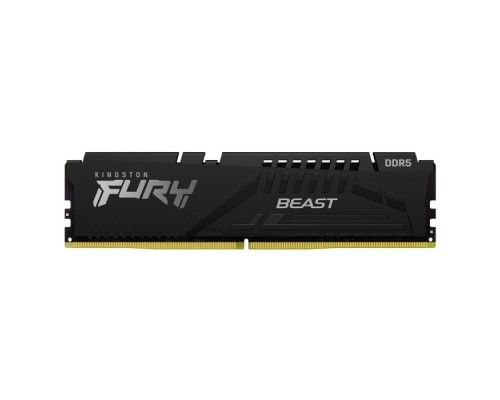 Оперативная память 16GB Kingston DDR5 4800 DIMM FURY Beast Black Gaming Memory KF548C38BB-16 Non-ECC, CL38, 1.1V, KF548C38BB-16 1RX8, RTL, (324389)