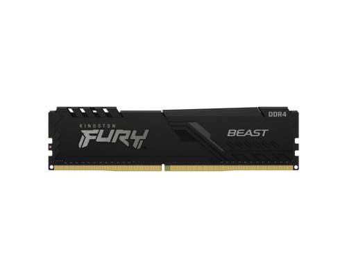 Оперативная память 8GB Kingston DDR4 3200 DIMM FURY Beast Black Gaming Memory KF432C16BB/8-SPBK Non-ECC, CL16, 1.35V, KF432C16BB/8-SPBK 1Gx8, Bulk (320435)