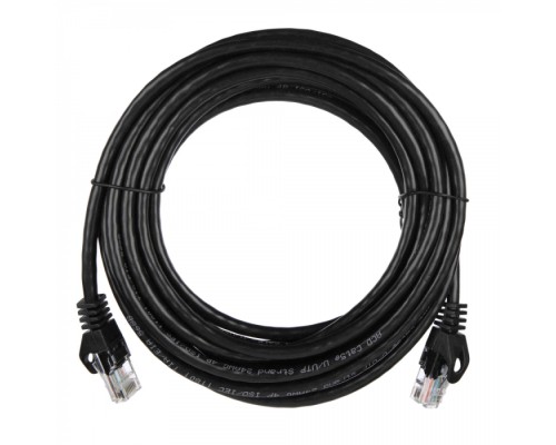 Патчкорд ACD-LPU5C-50B Cat5e UTP 24AWG 4Pair, 7/0.18мм CU Черный, 5.0м (741814)