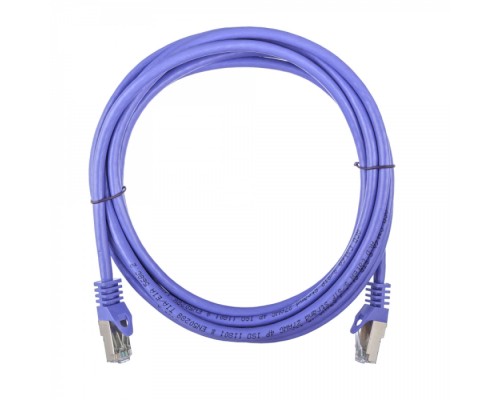 Патчкорд ACD-LPS6A-50P Cat6a SSTP, 27AWG,CU Фиолетовй, 5.0м, (741890)