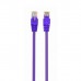 Патчкорд UTP Cablexpert PP12-0.5M/V кат.5e, 0.5м, литой, многожильный (фиолетовый)