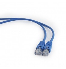 Патчкорд UTP Cablexpert PP12-0.5M/B   кат.5e, 0.5м, литой, многожильный (синий) (038539)                                                                                                                                                                  