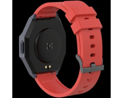Умные часы CANYON Otto SW-86, Smart watch Realtek 8762DK LCD 1.3'' LTPS 360X360px, G+F 1+gesture 192KB Li-ion polymer battery 3.7v 280mAh,Gun aluminum alloy case middle frame+plastic bottom case+Warm red silicone strap+gun strap buckle. host:45.4*42.