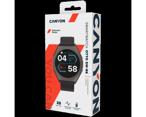 Умные часы CANYON Otto SW-86, Smart watch Realtek 8762DK LCD 1.3''