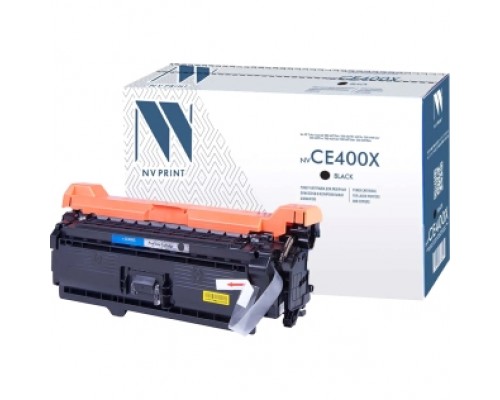 Тонер-картридж NVP NV-CE400X Black для HP Color LaserJet 500 M575dn/ 500 M575f/ M575c/ 500 M551dn/ 500 M551n/ 500 M551xh/ 500 M570dn/ 500 M570dw (11000k)