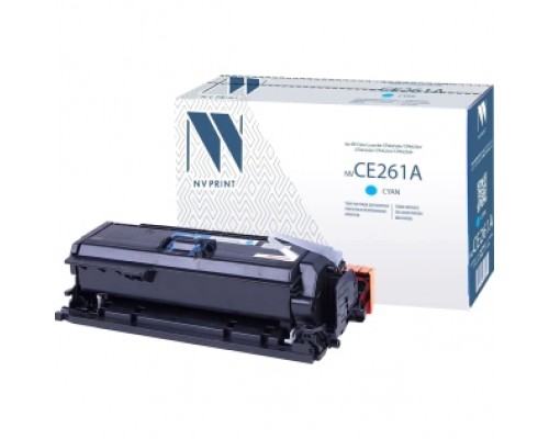 Тонер-картридж NVP NV-CE261A Cyan для HP Color LaserJet CP4025dn/ CP4025n/ CP4525dn/ CP4525n/ CP4525xh (11000k)