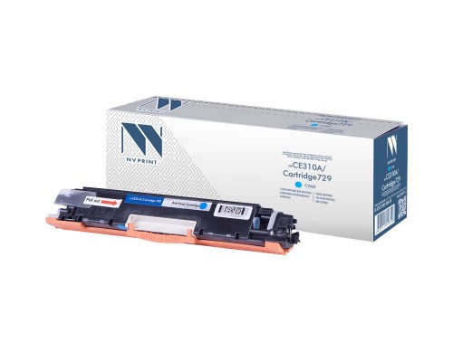 Тонер-картридж NVP NV-CE311A/NV-729 Cyan для HP Color LaserJet CP1025/ CP1025nw/ M275/ CP1025/ CP1025nw/ 100 M175a/ 100 M175nw/ LBP 7010 i-Sensys/ 7010C i-Sensys/ 7018 i-Sensys/ 7018C i-Sensys (1000k)