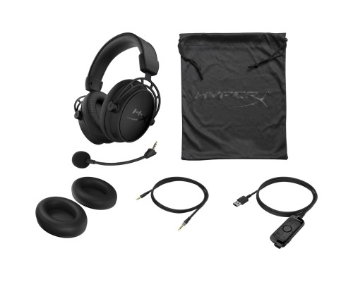 Гарнитура игровая/ HyperX Cloud Alpha S Blackout (HX-HSCAS-BK/WW)