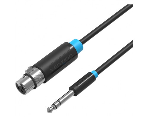 Кабель Vention аудио Jack 6.5 M/XLR F - 1.5м