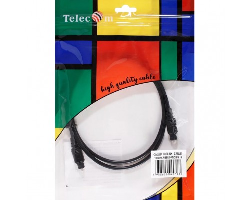 Оптический кабель (Toslink)-M -- (Toslink)-M ,1m, Telecom TOC2022-1M
