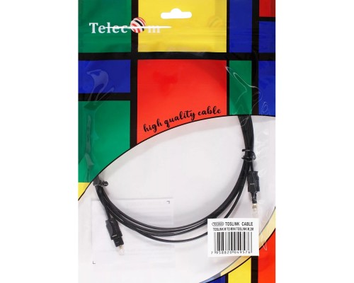 Оптический кабель (Toslink)-M -- (Toslink)-miniM ,2m, Telecom TOC2023-2M