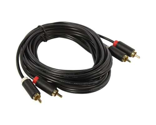 Кабель Vention аудио 2RCA M/2RCA M - 2м Чёрный