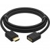 Удлинитель Greenconnect 5.0m v2.0 HDMI-HDMI черный, OD7.3mm, 28/28 AWG, позолоченные контакты, Ethernet 18.0 Гбит/с, 19M / 19F, тройной экран, GCR-51660