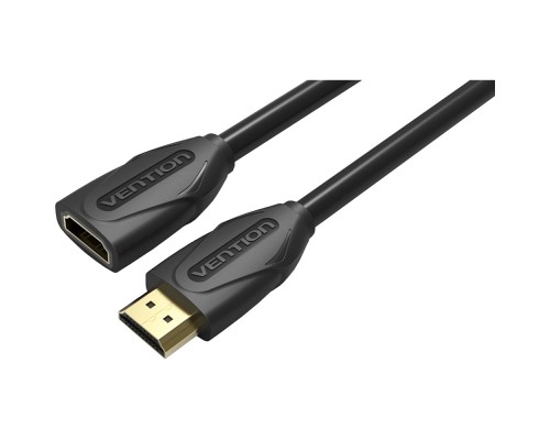 Кабель-удлинитель Vention HDMI High speed v1.4 with Ethernet 19F/19M - 5м Black Edition