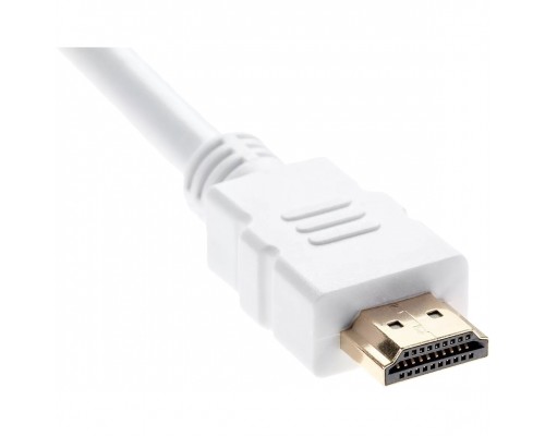 Кабель HDMI 19M/M ver 2.0, 1.8М, белый  Aopen/Qust ACG711DW-1.8M