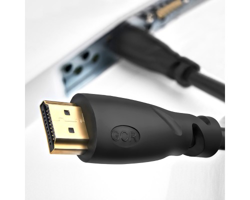 Кабель GCR  Premium 1.8m HDMI 2.0, HDR, Ultra HD 4K60 Hz/ 5K30Hz, 3D, Ethernet 18.0 Гбит/с, OD8.0mm, 28/26 AWG, черный