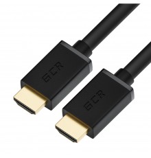 Кабель GCR  1.0m HDMI версия 2.0, HDR 4:2:2, Ultra HD, 4K 60 fps 60Hz/5K*30Hz, 3D, AUDIO, 18.0 Гбит/с, 28/28 AWG, OD7.3mm, тройной экран, черный, GCR-HM411-1.0m                                                                                          