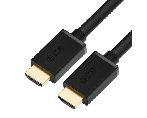 Кабель GCR  1.0m HDMI версия 2.0, HDR 4:2:2, Ultra HD, 4K 60 fps 60Hz/5K*30Hz, 3D, AUDIO, 18.0 Гбит/с, 28/28 AWG, OD7.3mm, тройной экран, черный, GCR-HM411-1.0m