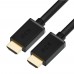 Кабель GCR  1.0m HDMI версия 2.0, HDR 4:2:2, Ultra HD, 4K 60 fps 60Hz/5K*30Hz, 3D, AUDIO, 18.0 Гбит/с, 28/28 AWG, OD7.3mm, тройной экран, черный, GCR-HM411-1.0m