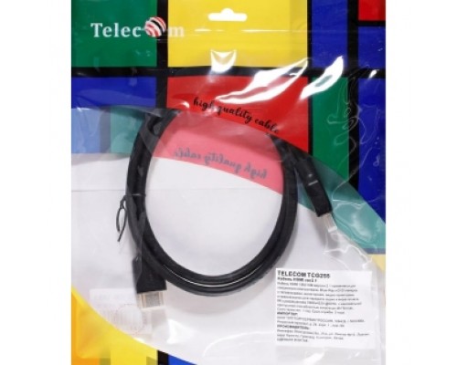 Кабель HDMI 19M/M,ver. 2.1, 8K@60 Hz 1m Telecom TCG255-1M