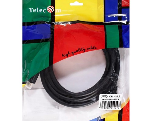 Кабель HDMI 19M/M,ver. 2.1, 8K@60 Hz 3m Telecom TCG255-3M