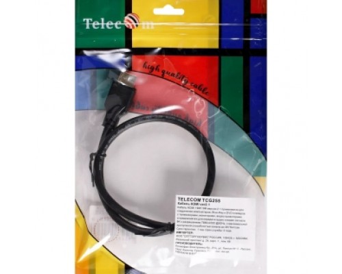 Кабель HDMI 19M/M,ver. 2.1, 8K@60 Hz 0.5m Telecom TCG255-0.5M