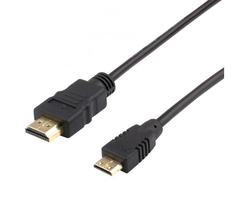 Кабель HDMI A/C 5 m (HDMI = miniHDMI, 2 феррита, блистер)