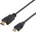 Кабель HDMI A/C 5 m (HDMI = miniHDMI, 2 феррита, блистер)