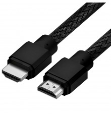 Кабель 0.5m HDMI 2.0, черный нейлон, Ultra HD, 4K 60 fps 60Hz/5K*30Hz, 3D, AUDIO, 18.0 Гбит/с                                                                                                                                                             