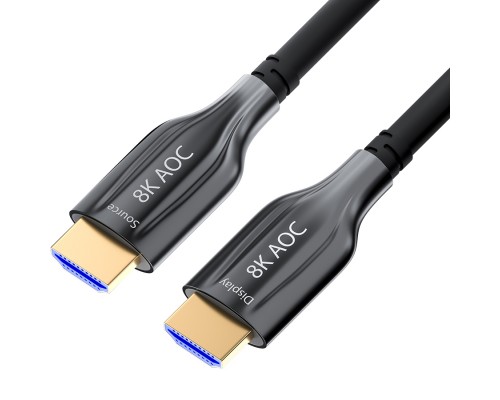 Кабель GCR  100.0m оптический HDMI 2.1 8K 60Hz, 4K 120Hz, 4:4:4, высокоскоростной 48.0 Гбит/с, 3D