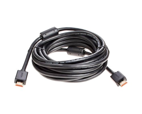 Кабель HDMI-19M --- HDMI-19M ver 2.0+3D/Ethernet ,5m, 2 фильтраTelecom TCG215F-5M