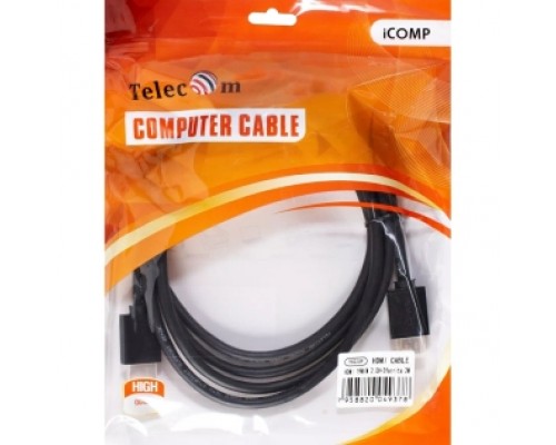 Кабель HDMI-19M --- HDMI-19M ver 2.0+3D/Ethernet ,2m, 2 фильтраTelecom TCG215F-2M