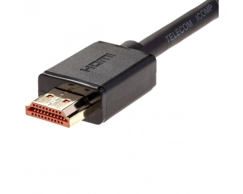 Кабель HDMI-19M --- HDMI-19M ver 2.0+3D/Ethernet ,1m Telecom TCG215-1M