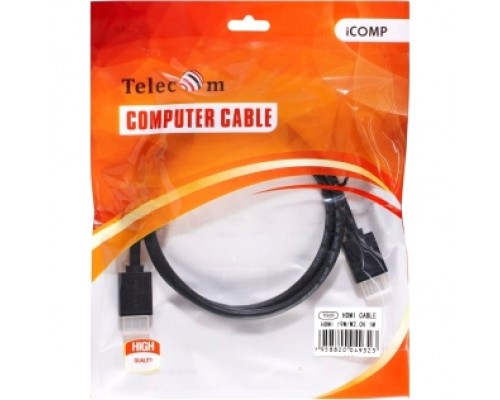 Кабель HDMI-19M --- HDMI-19M ver 2.0+3D/Ethernet ,1m Telecom TCG215-1M